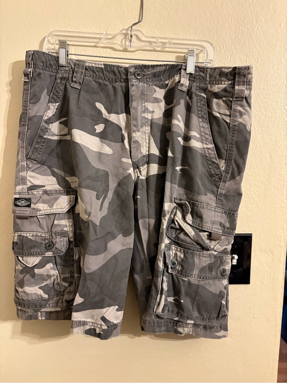 Lee Dungarees Gray Camouflage Cargo Pants